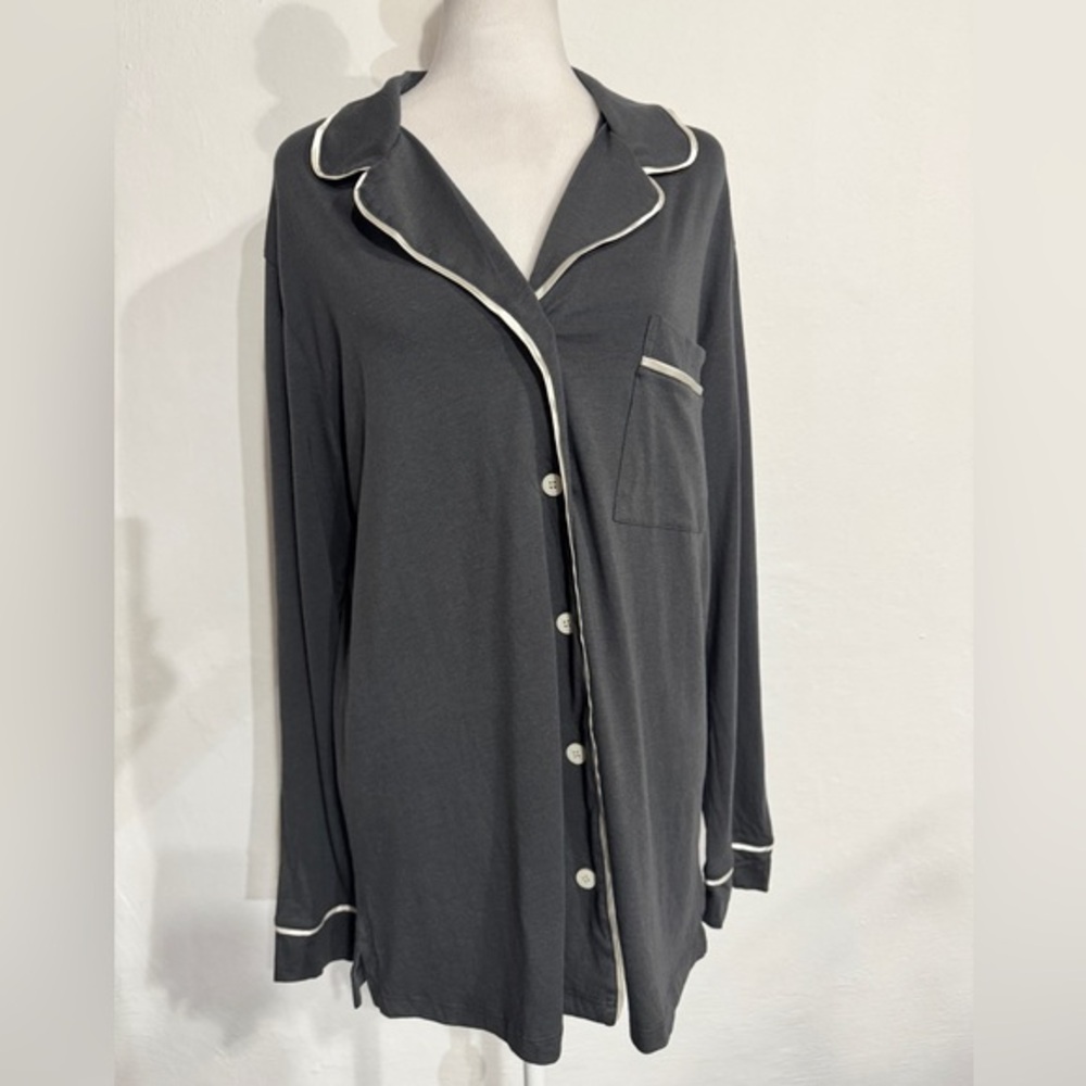 New! COSABELLA Banana Republic BELLA COTTON PAJAMA TOP XL gray